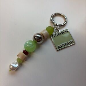Crown Affair Green and Silver Key Holder